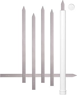 + HOM 6 Kebab 1" Wide Flat Skewers, Stainless Steel, No-Wood Handle, Koobideh Persian Kabob, Carrying Case