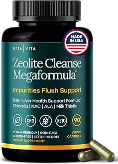 - Liver Cleanse Detox & Repair - Microplastics Detox & Zeolite Supplement for Gut Health, Cognition & Natural Energy - Glutathione, NAC, Chlorella, Spirulina, ALA, Cilantro, Milk Thistle, Noni, Shilajit
