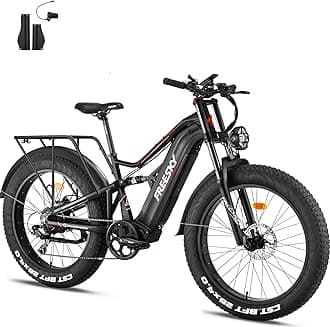 FREESKY 2000W Electric Bike with BAFANG Motor & 48V 30Ah Samsung Cells Battery, 35MPH Max Speed, 120 Miles Range, Full Suspension Mountain Ebike for Adults, 26" Fat Tires, Smart Keys, Hydraulic Brakes