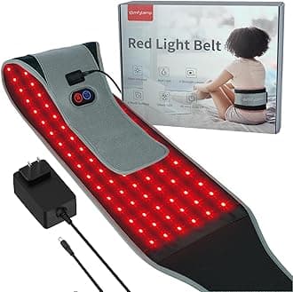 Red Light Therapy Belt with 126 LEDs, Wearable Red Light Therapy for Body, 660nm & 850nm, Gifts for Her Women Mom, 22W Light Wrap with Timer for Joint Muscle(Corded)