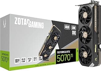 ZOTAC Gaming GeForce RTX 5070 Ti Solid CORE OC DLSS 4 16GB GDDR7 256-bit 28 Gbps PCIE 5.0 Gaming Graphics Card, IceStorm 3.0 Advanced Cooling, Spectra RGB Lighting, ZT-B50710J2-10P
