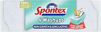 4 Washups Non Scratch Sponge Scourers