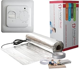 Underfloor Heating Kit for Under Laminate & Wood Floors, Electric 150w /m² with M1 Manual Thermostat, 3.5/m²