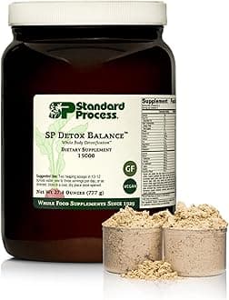 Standard Process Inc. SP Detox Balance - Whole-Food Detox Cleanse with Magnesium, Iron, Creatine, Milk Thistle, Protein, Calcium, Potassium, Choline, Arginine, Vitamin K1 - Vegan, Gluten Free - 28oz