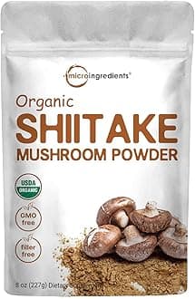 Organic Shiitake Mushroom Powder, 8 oz | Culinary Superfood | Supports Gut & Immune Health | Great for Cooking, Soups & Sauces | Non-GMO, Vegan Friendly