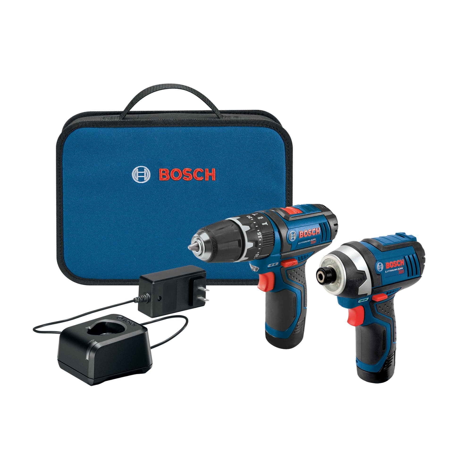 BOSCH 12-Volt Max Lithium-Ion 2-Tool Cordless Combo Kit CLPK241-120, Blue