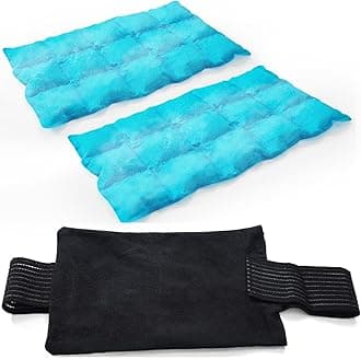 2 Ice Packs for Injuries Reusable, Cold and Hot Packs for Injuries, Joint Pain, Muscle Soreness, and Body Inflammation, with Wraps, Adjustable for Knees, Back, Shoulders, Arms, and Legs