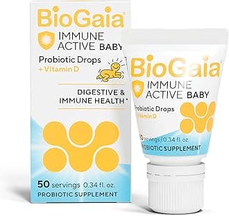 BioGaia Protectis Immune Active Baby | Probiotic + Vitamin D | Promotes The Development of Healthy Immune & Digestive Systems in Babies & Infants | 50 Day Supply