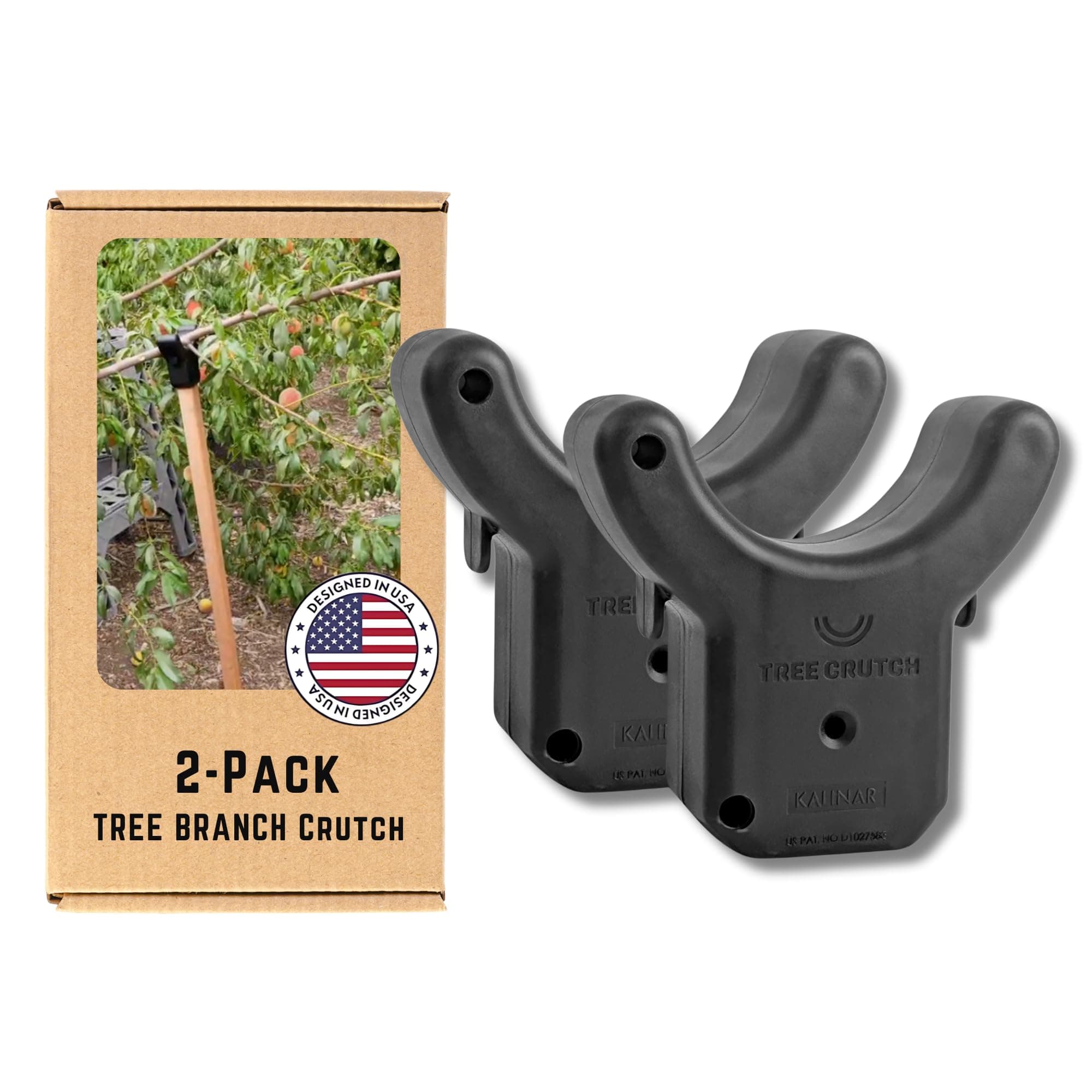 Tree Crutches (2-Pack) - Durable Support for Fruit Tree Branches - Prevents Breakage from Heavy Fruit or Snow - Fits 2x2 Lumber, T-Bar, Stakes & More - Pole Not Included