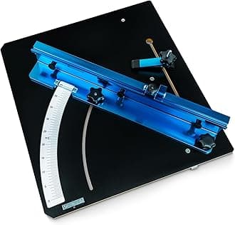 POWERTEC 71403 Table Saw Cross Cutting Sled, Woodworking Jig and Hardware Kit for Precise Cuts