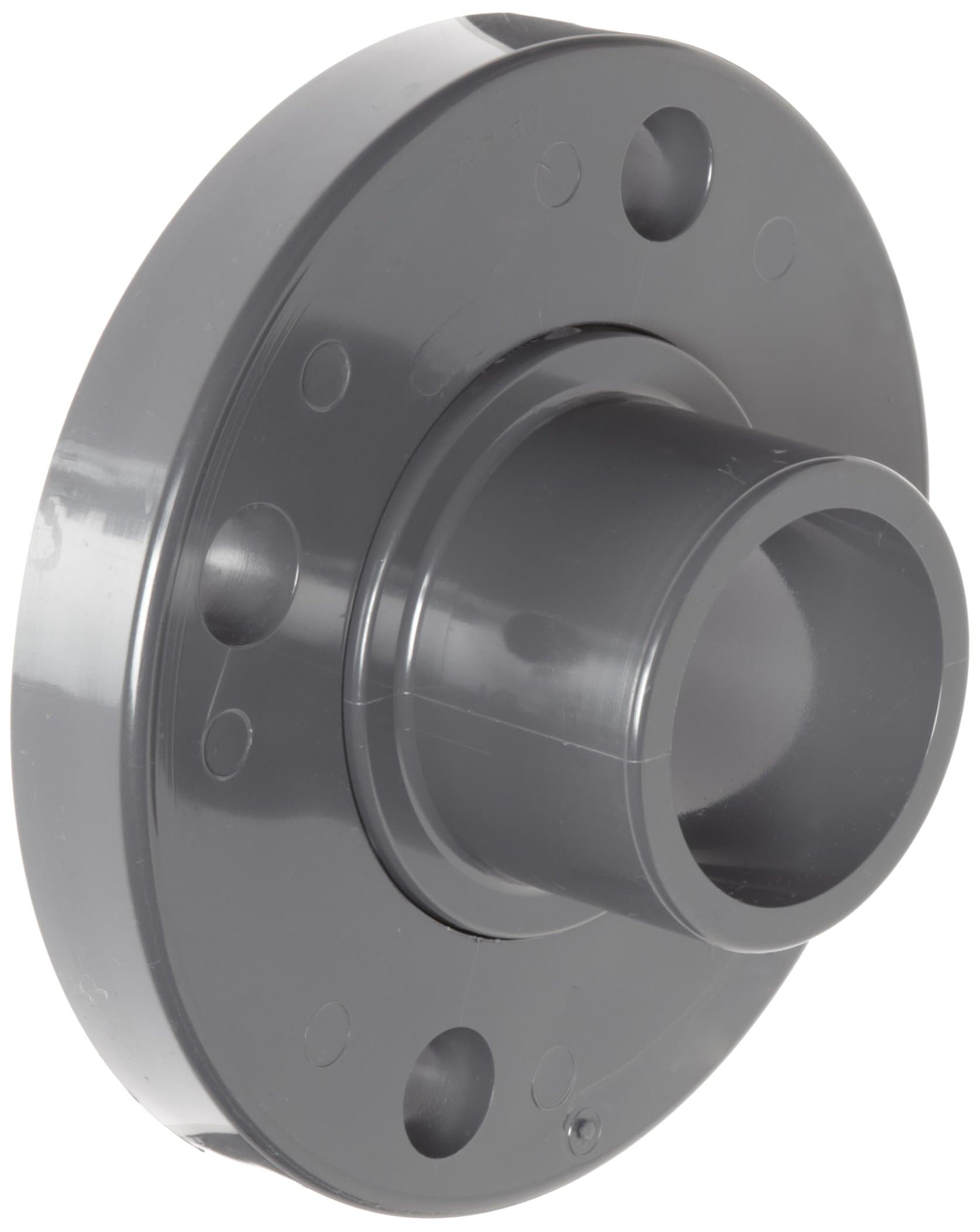 Spears 856 Series PVC Pipe Fitting, Van Stone Flange, Class 150, Schedule 80, 1-1/2" Spigot