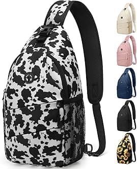 Crossbody Bags for Women Men Trendy Sling Bag Backpack Casual Chest Bag with Convertible Shoulder Strap