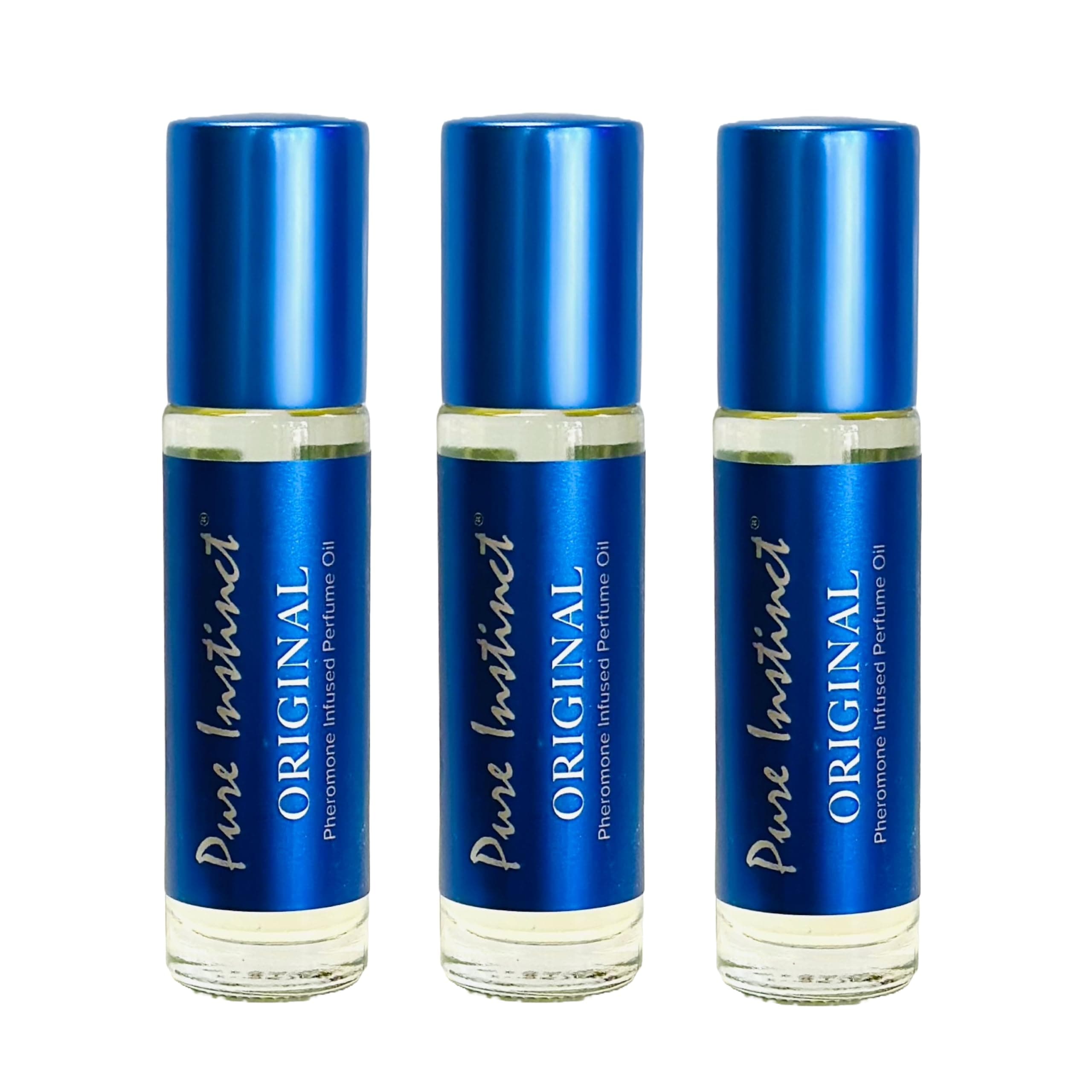 Roll-On (3-Pack) - The Original Pheromone Infused Essential Oil Perfume Cologne - Unisex for Men and Women - TSA Ready