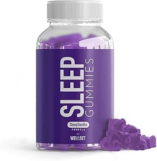 Sleep Gummies x 60 | SleepSoothe Formula | Ashwagandha, Chamomile, Lemon Balm, Valerian, Lavender, L-Theanine | Vegan | Gluten-Free | for Bedtime (1 Month Supply)