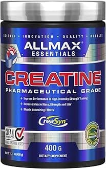 ALLMAX Nutrition Creatine Monohydrate Powder, Unflavored – Pure Micronized Creatine Supplement for Men & Women – Supports Strength, Performance & Training Intensity – Vegan, Gluten Free (400g)
