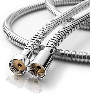 OFFO Shower Hose, 120 in Bidet Hose High Pressure Explosion Proof for Bidet Sprayer Stainless Steel Electroplating with Woven Inner Tube, Chrome