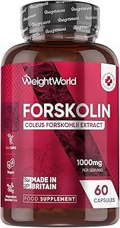 Forskolin Capsules 1000mg - 60 Vegan Capsules - Coleus Forskohlii Extract - Suitable for Keto & Low-Carb Diets - Allergen-Free & Non-GMO - Forskolin Supplement for Men & Women