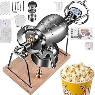 High Pressure Popcorn Maker Chinese Popcorn Cannon Hand Puffed Rice Maker Popcorn Popper Stovetop (Color : 328ml)