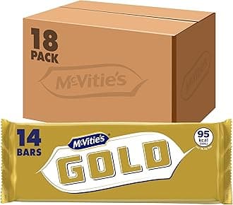 McVitie's Gold Bars Family Pack, 14 Bars (Pack of 18)