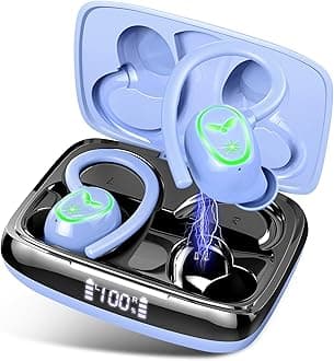 Drsaec Wireless Earbuds, Bluetooth 5.3 Headphones, 2024 Wireless Earphones HiFi Stereo Sound with ENC Mic, Sport Headsets in Ear