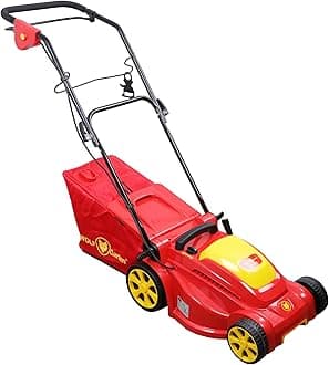 Wolf-Garten 18BKHJH2650 1600W 3500 RPM Electric 3-in-1 Lawn Mower, 14"(35cm) Winged Blade, Max. Mowing Area 350 Metre Square, 40L Grass Catcher Capacity, Soft Grip Handle, Cable Not Included, A 370 E