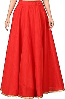 Studio Shringaar Women's Polyester Maxi Skirt