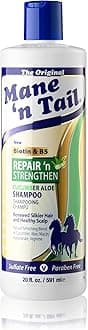 Mane 'n Tail Repair 'n Strengthen Shampoo with Cucumber, Aloe & Biotin (20 Oz) | Sulfate-Free, Paraben-Free, Vegan Formula to Strengthen, Repair & Promote Healthy Hair Growth