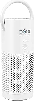 Pure Enrichment PureZone Mini Portable Air Purifier - Purifies Air with True HEPA Filter for Allergen Relief, Smoke Removal, Perfect for Travel, Home, Office Use (White)
