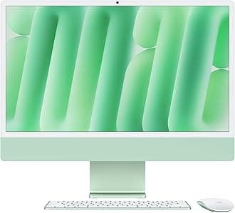 Apple iMac All-in-One Desktop Computer with M4 chip with 10-core CPU and 10-core GPU: Built for Apple Intelligence, 24-inch Retina Display, 16GB Unified Memory, 256GB SSD storage; Green