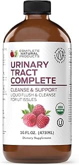 Complete Natural Products Urinary Tract 8oz - Liquid Supplement for Urinary Tract Health with Organic Cranberry, D-Mannose, Beet Root, Fennel Seed, and Turmeric