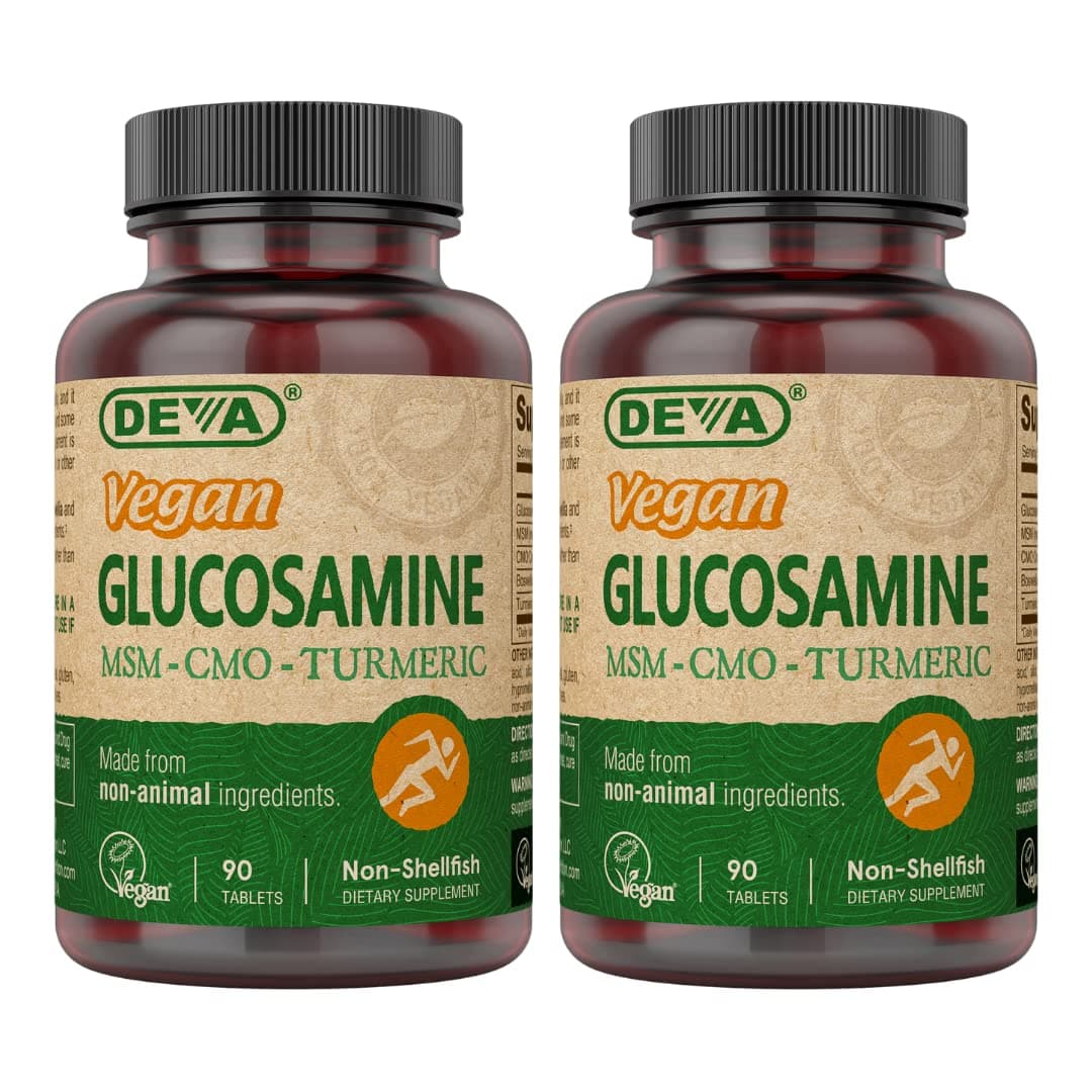 DEVA VEGAN VITAMINS VEGAN GLUCOSAMINE,MSM-CMO, 90 TAB by Deva Vegan Vitamins