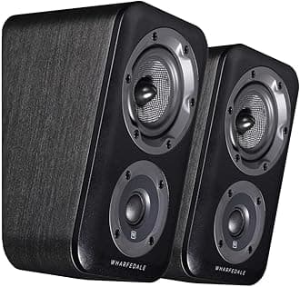 Wharfedale D300 3D Black Surround Speaker (Pair)