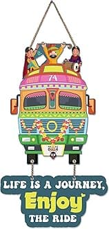 Artvibes Travel Quotes Wood Wall Hanging with Quotes for Home Decor | Office | Gifts | Living Room | Bedroom | Wooden Decorative Item | Modern Decoration | Designer Artworks Hanger (WH_5730N)