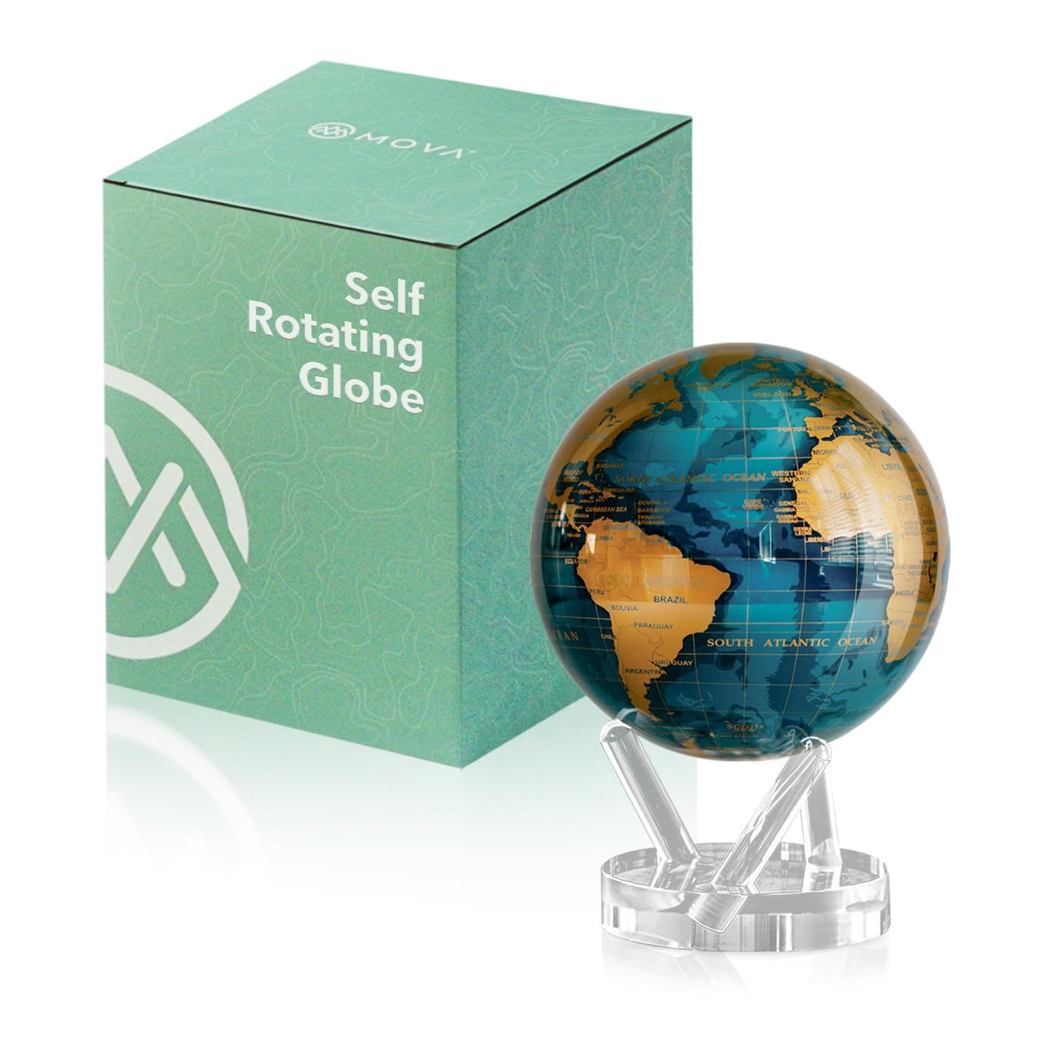 Mova Globe Blue and Gold 6"