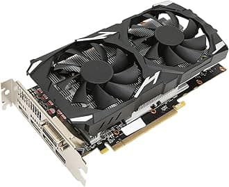 - RX 580 Graphics Card, GDDR5 8GB 256Bit PCI Express 3.0 x 16 Fan Graphics Card, 8K Desktop Gaming Video Card, Computer GPU Support DP, DVI D, PC Graphic Cards