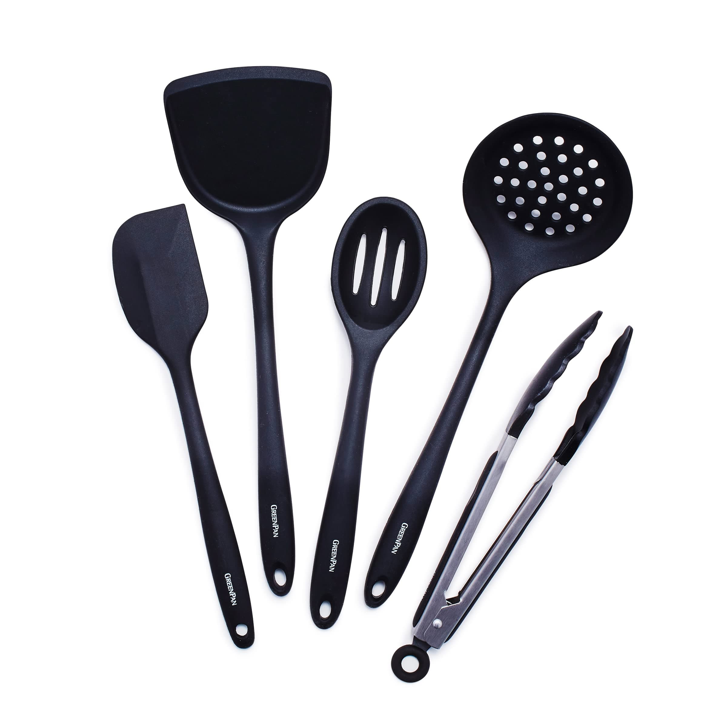 Cooking Tools 5 Piece Utensil Set, Black
