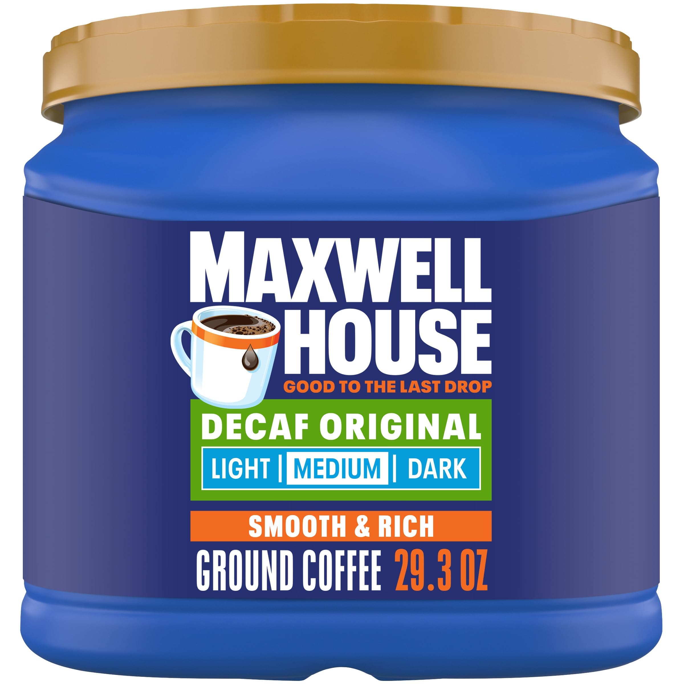 Decaffeinated Original Medium Roast Ground Coffee, 29.3 oz Canister