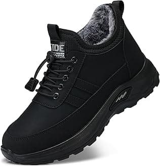 Winter Snow Boots for Women: Warm Fur Lined Ankle Booties Comfortable Slip on Waterproof Outdoor Short Shoes