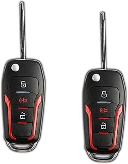2X KeylessOption Key Fob for 1998 1999 2000 2001 2002 2003 2004 2005 2006 2007 2008 2009 2010 2011 2012 2013 2014 2015 2016 Ford Mazda Mercury Remote, 3-Button CWTWB1U345, Programming Guide Included