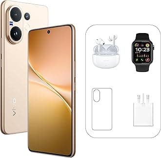V60 5G - Desert Gold 12 + 256GB | 50MP ZEISS Camera | 3D curved 120Hz AMOLED Display | 6500mAh | IP69, 4Y Battery | 455 Days Screen Replace,24 Months Warranty - UAE Version