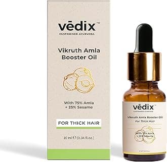 Vedix Customised Ayurvedic Hair Oil, Vikruth Amla Booster Oil With Amla And Sesame - 10ml