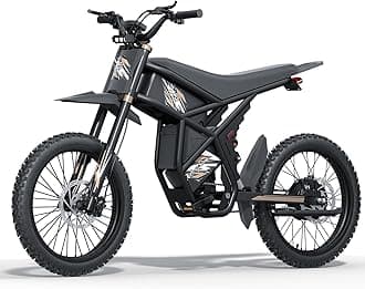 GT73 PRO/GT73 Ebike for Adults, 50MPH 60V 3000W / 37MPH 48V 2400W Eectric Dirt Bike, 36.4AH Dual Battery Dirtbike Up to 85 Miles, 25" Motorcycle Tire, UL2849 All Terrain E Bike Full Suspension