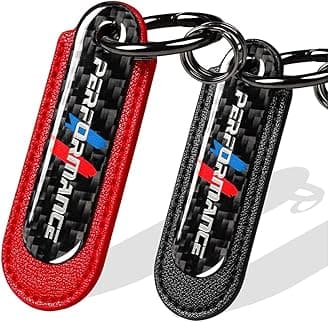 muekzru Carbon Fiber Leather Set Car Keychain,Universal keychain Fashion Sports Keychains Keyring Business Gift Birthday