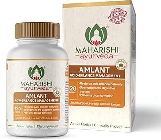 Maharishi Ayurveda Amlant | Herbal Digestive Support with Haritaki, Mulethi & 14 Herbs | Helps with Gas, Bloating & Gut Health | Ayurvedic Supplement for Daily Use | 120 Tablets | Pack of 1