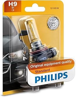 Philips 12361B1 H9 Standard Halogen Replacement Headlight Bulb, 1 Pack