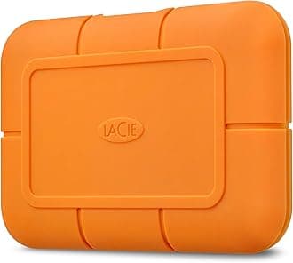 LaCie Rugged SSD 1TB, External SSD, USB-C, Extreme water and 3m drop resistance, Mac, PC, Data Rescue Services (STHR1000800)