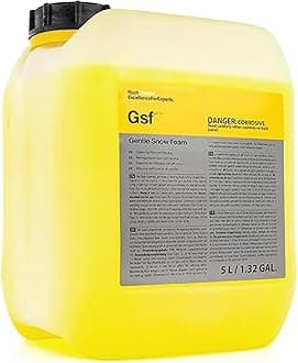 Gentle Snow Foam - pH Neutral Pre-Cleaning; Works With Foam Cannons & Sprayers; Manual Washing; Safe on Wax & Sealed Surfaces; Cherry Fragrance (5 Liters)