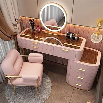 FBREDWS Vanity desk Design Household Dresser Bedroom Furniture Dresser Bedroom Dresser Lockers(2)