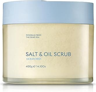 SEACRET Dead Sea Salt & Oil Body Scrub - Moisturizing, Exfoliating Scrub for Rough Dry Skin, Strawberry Legs, KP with 8 Botanical Oils, Paraben-Free, 14.1 oz