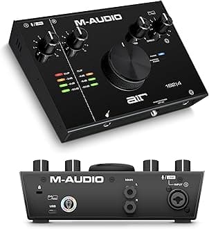 M-AUDIO AIR 192x4 USB-C Audio Interface for Recording, Podcasting, Streaming with Studio Quality Sound, 1 XLR in and Music Production Software